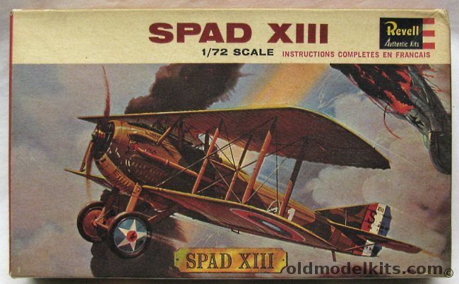 Revell 1/72 Spad XIII - Canadian Issue, H627-69 plastic model kit